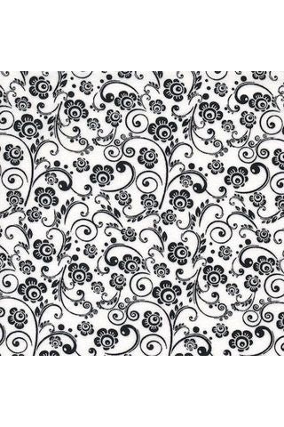 Siltex Fabrics Red & Black Collection ST-1700 - White & Black - 100% Cotton Fabric - Wideback Siltex Fabrics Red & Black Collection ST-1700 - White & Black - 100% Cotton Fabric - Wideback