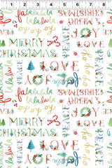 Clothworks Santa Paws-White (Sold By 1/2 Meter) Clothworks Santa Paws-White (Sold By 1/2 Meter)