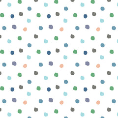 Dino Spots White (Sold By 1/2 Meter) Dino Spots White (Sold By 1/2 Meter)