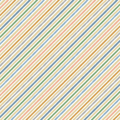 Little Stripes White/Multi (Sold By 1/2 Meter) Little Stripes White/Multi (Sold By 1/2 Meter)