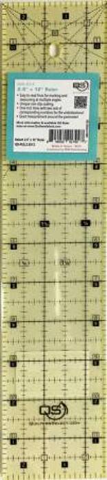 Quilter's Select - 2.5" x 12" Non-Slip Ruler