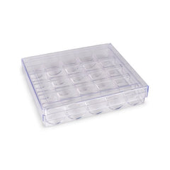 Dritz 25 Bobbin Box-Clear Dritz 25 Bobbin Box-Clear