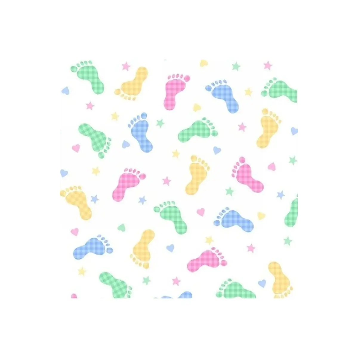 Comfy Flannel Prints, Footprints Comfy Flannel Prints, Footprints
