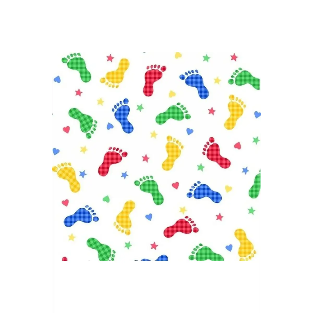 Comfy Flannel Prints, Footprints Comfy Flannel Prints, Footprints