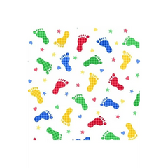 Comfy Flannel Prints, Footprints Comfy Flannel Prints, Footprints