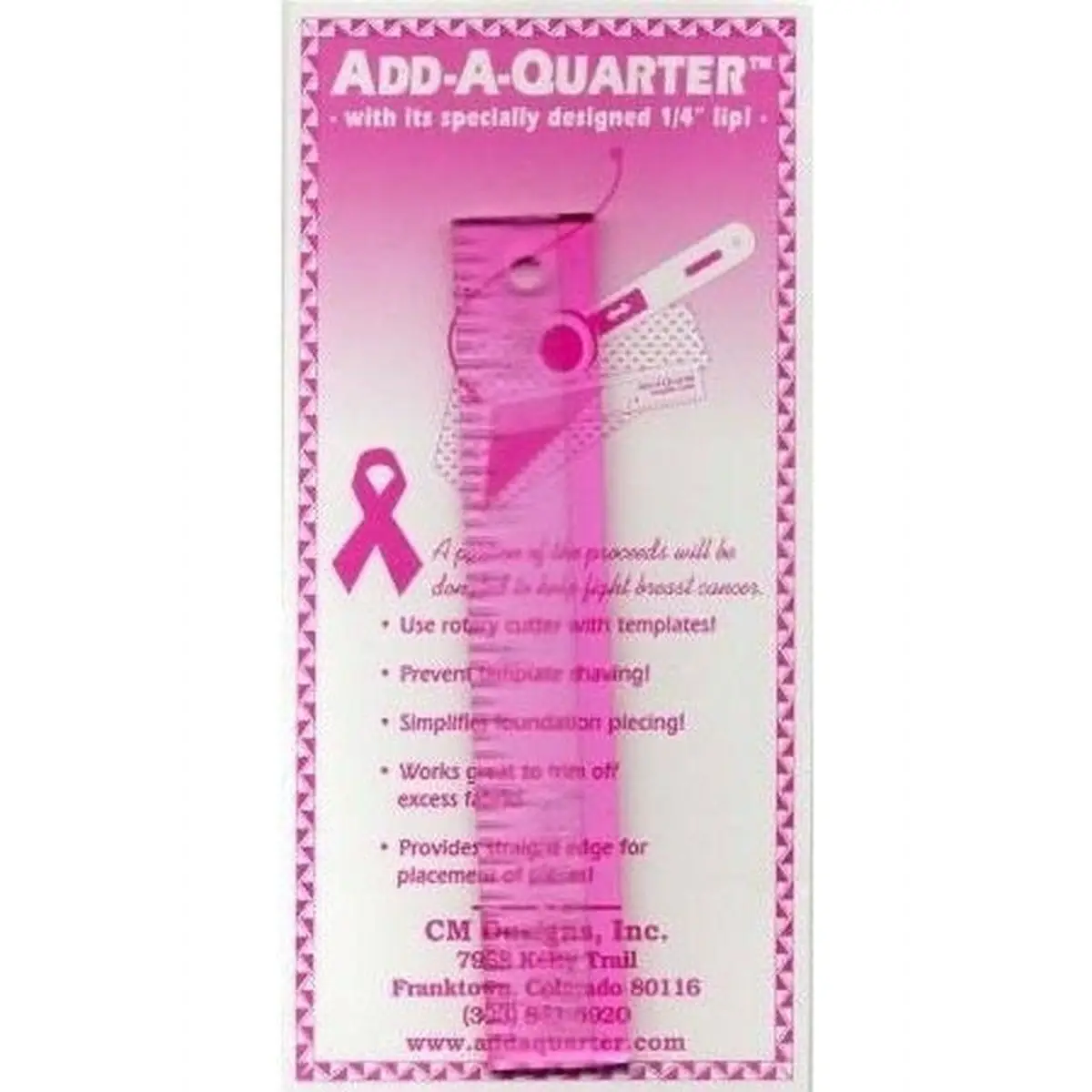 Add-A-Quarter PLUS Ruler - 6” Add-A-Quarter PLUS Ruler - 6”