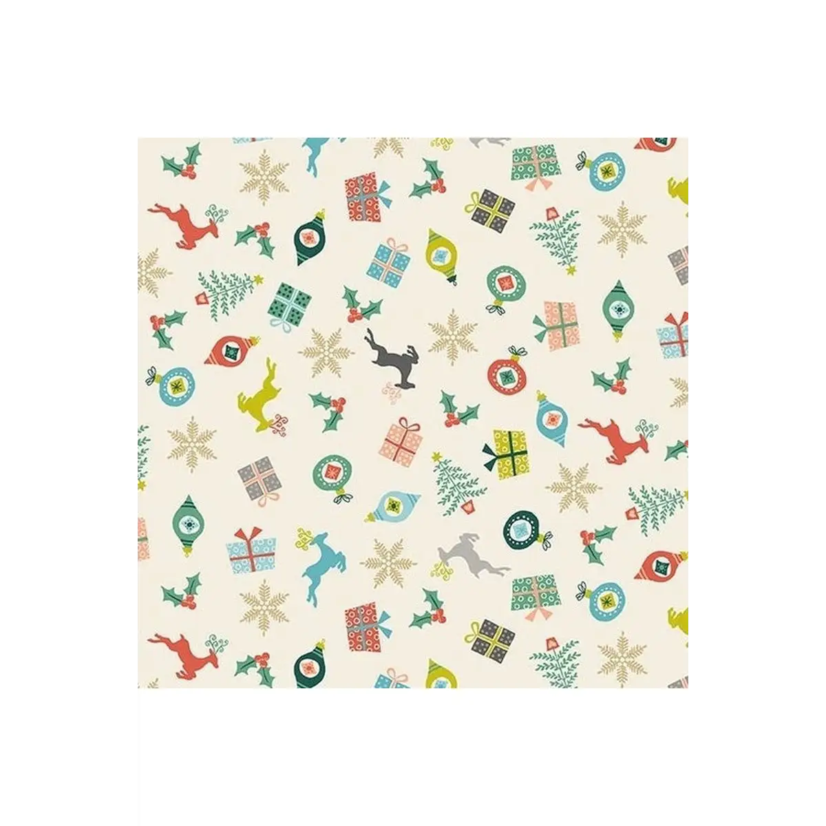 Merry Scatter Eggshell 100% Cotton Merry Scatter Eggshell 100% Cotton