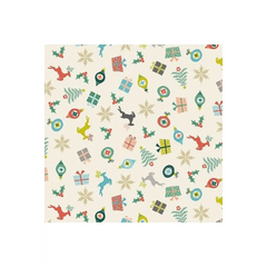 Merry Scatter Eggshell 100% Cotton Merry Scatter Eggshell 100% Cotton