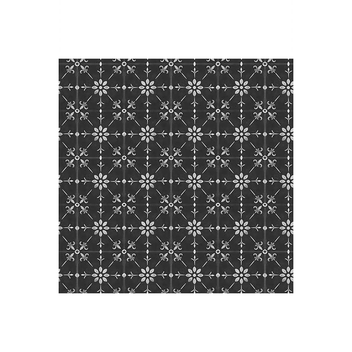 White Cottage Farm, Vintage Tile - 20881-Charcoal White Cottage Farm, Vintage Tile - 20881-Charcoal