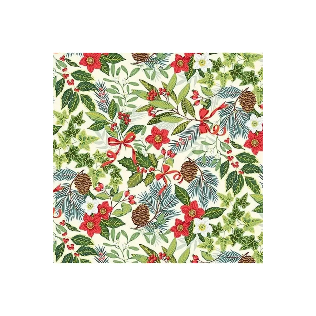 Yuletide Foliage Cream TP-2242-Q Yuletide Foliage Cream TP-2242-Q
