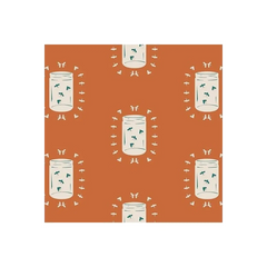 Fabric, AGF Art Gallery Fabrics - Capsules Campsite Fireflies Glow Fabric, AGF Art Gallery Fabrics - Capsules Campsite Fireflies Glow