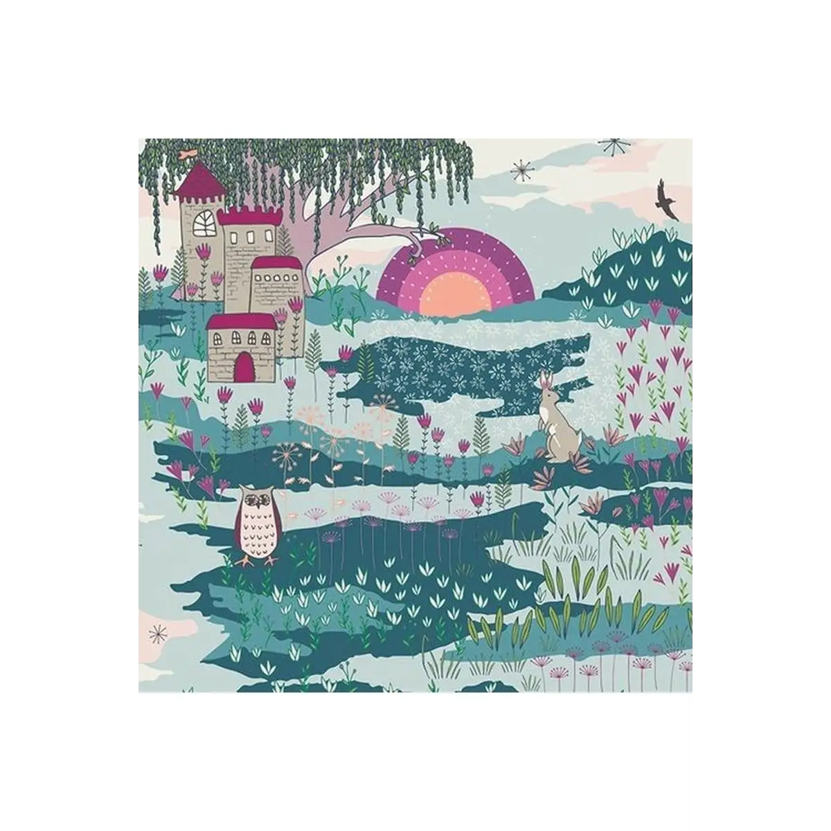 Fabric, Flower Child Enchanted Meadow Fabric, Flower Child Enchanted Meadow