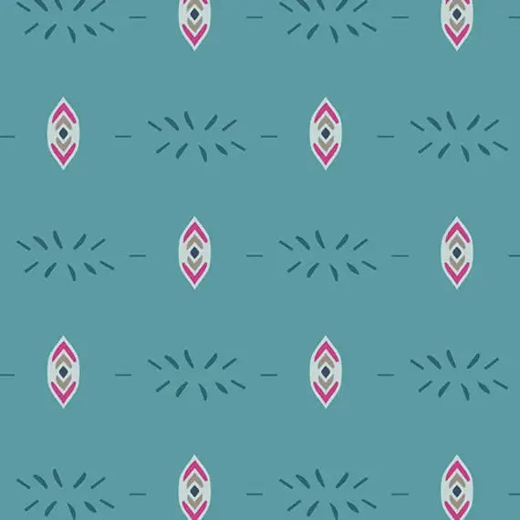 Art Gallery Fabrics Flower Child Collection - Flicker and Fade Blue - 100% Cotton Fabric Art Gallery Fabrics Flower Child Collection - Flicker and Fade Blue - 100% Cotton Fabric