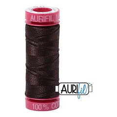 Aurifil Mako 12wt Cotton 50 m 54 yd. spool - 1130 Very Dark Bark Aurifil Mako 12wt Cotton 50 m 54 yd. spool - 1130 Very Dark Bark