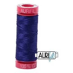 Aurifil Mako 12wt Cotton 50 m 54 yd. spool - 1200 Blue Violet Aurifil Mako 12wt Cotton 50 m 54 yd. spool - 1200 Blue Violet