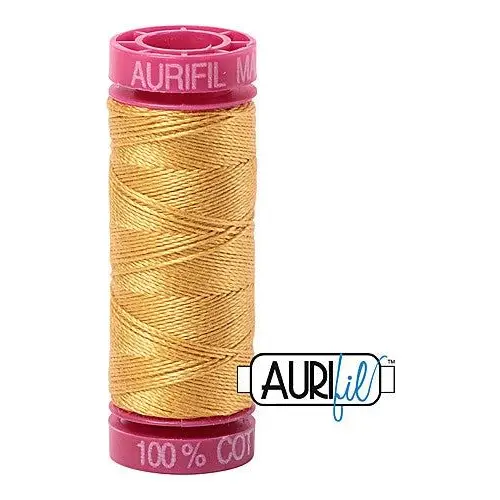 Aurifil Mako 12wt Cotton 50 m 54 yd. spool - 2132 Tarnished Gold Aurifil Mako 12wt Cotton 50 m 54 yd. spool - 2132 Tarnished Gold