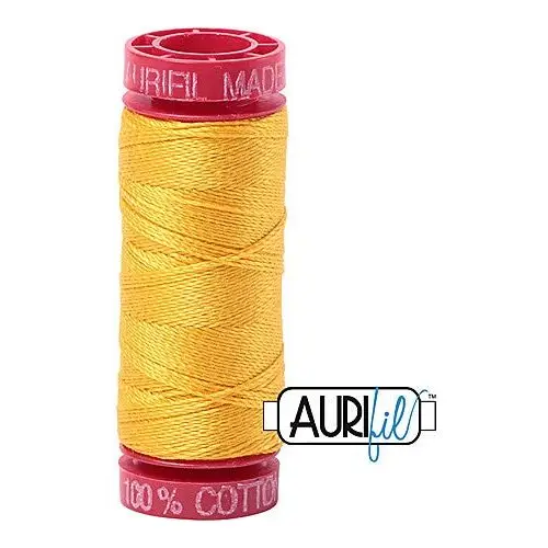 Aurifil Mako 12wt Cotton 50 m 54 yd. spool - 2135 Yellow Aurifil Mako 12wt Cotton 50 m 54 yd. spool - 2135 Yellow