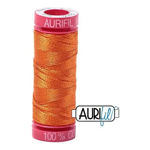Aurifil Mako 12wt Cotton 50 m 54 yd. spool - 2150 Pumpkin Aurifil Mako 12wt Cotton 50 m 54 yd. spool - 2150 Pumpkin