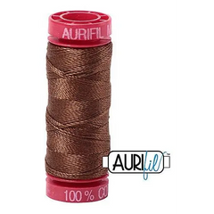 Aurifil Mako 12wt Cotton 50 m 54 yd. spool - 2372 Dark Antique Gold Aurifil Mako 12wt Cotton 50 m 54 yd. spool - 2372 Dark Antique Gold