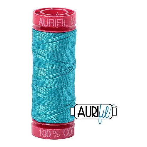 Aurifil Mako 12wt Cotton 50 m 54 yd. spool - 2810 Turquoise Aurifil Mako 12wt Cotton 50 m 54 yd. spool - 2810 Turquoise