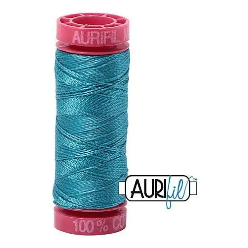 Aurifil Mako 12wt Cotton 50 m 54 yd. spool - 4182 Dark Turquoise Aurifil Mako 12wt Cotton 50 m 54 yd. spool - 4182 Dark Turquoise