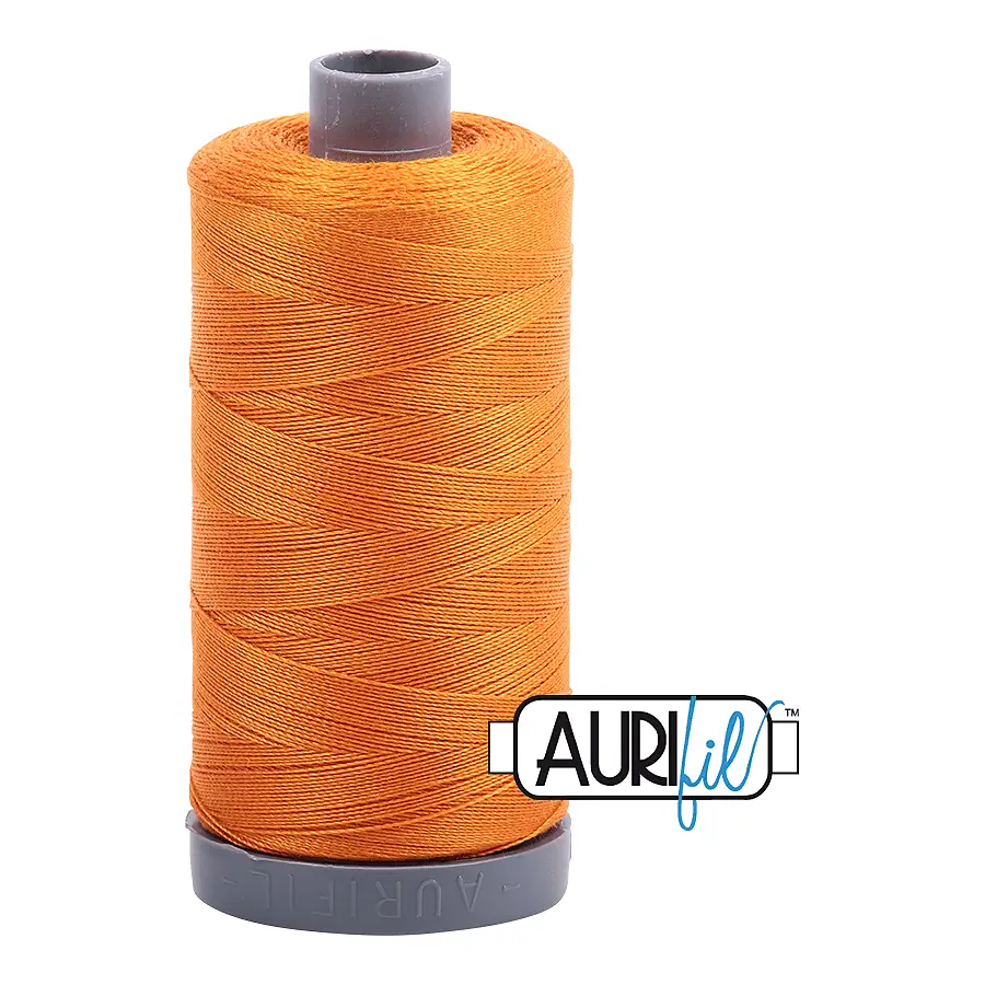 Aurifil Mako 28wt Cotton 750 m 820 yd. spool - 1133 Bright Orange Aurifil Mako 28wt Cotton 750 m 820 yd. spool - 1133 Bright Orange