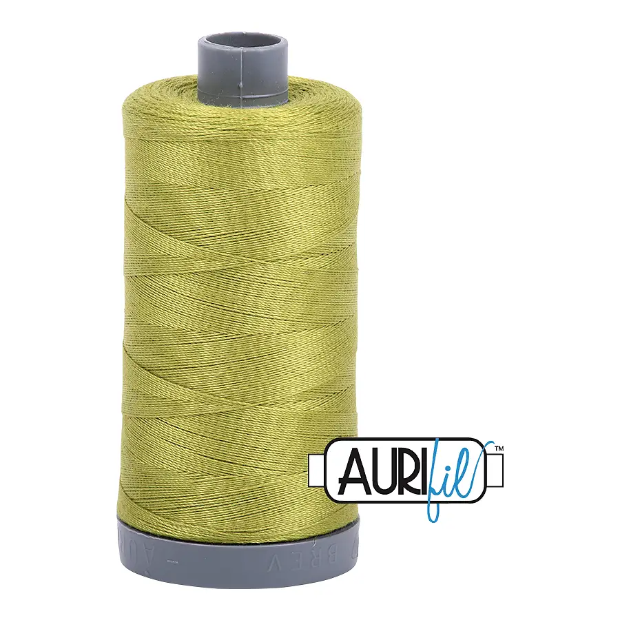 Aurifil Mako 28wt Cotton 750 m 820 yd. spool - 1147 Light Leaf Green Aurifil Mako 28wt Cotton 750 m 820 yd. spool - 1147 Light Leaf Green