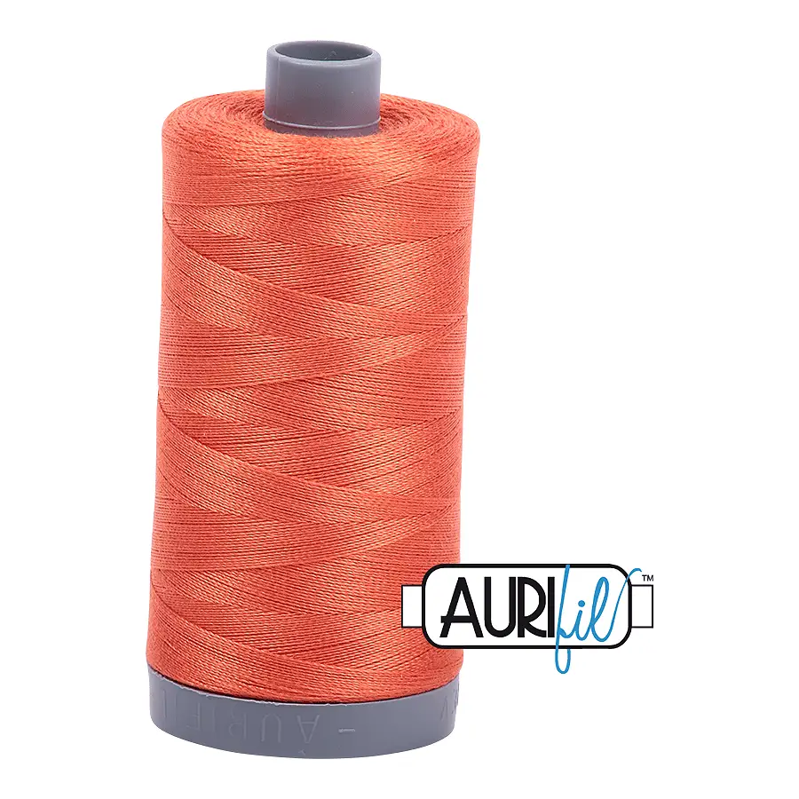 Aurifil Mako 28wt Cotton 750 m 820 yd. spool - 1154 Dusty Orange Aurifil Mako 28wt Cotton 750 m 820 yd. spool - 1154 Dusty Orange