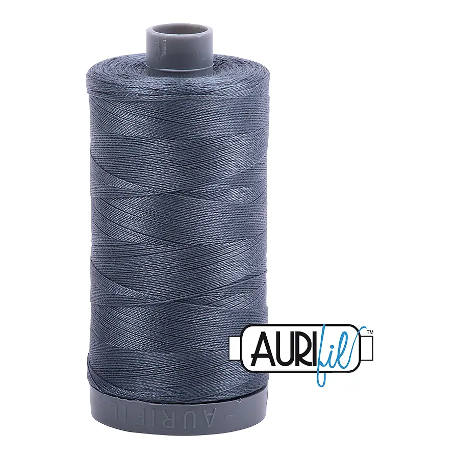 Aurifil Mako 28wt Cotton 750 m 820 yd. spool - 1158 Medium Grey Aurifil Mako 28wt Cotton 750 m 820 yd. spool - 1158 Medium Grey