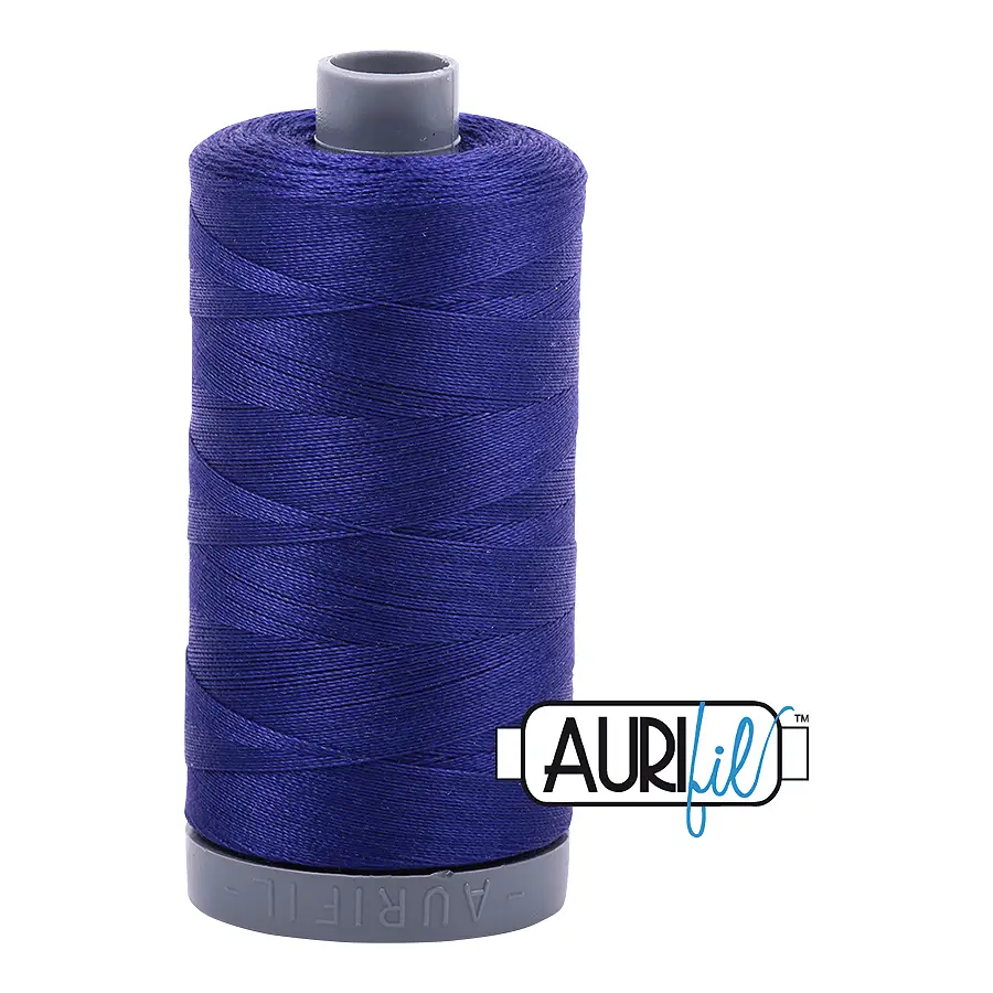 Aurifil Mako 28wt Cotton 750 m 820 yd. spool - 1200 Blue Violet Aurifil Mako 28wt Cotton 750 m 820 yd. spool - 1200 Blue Violet