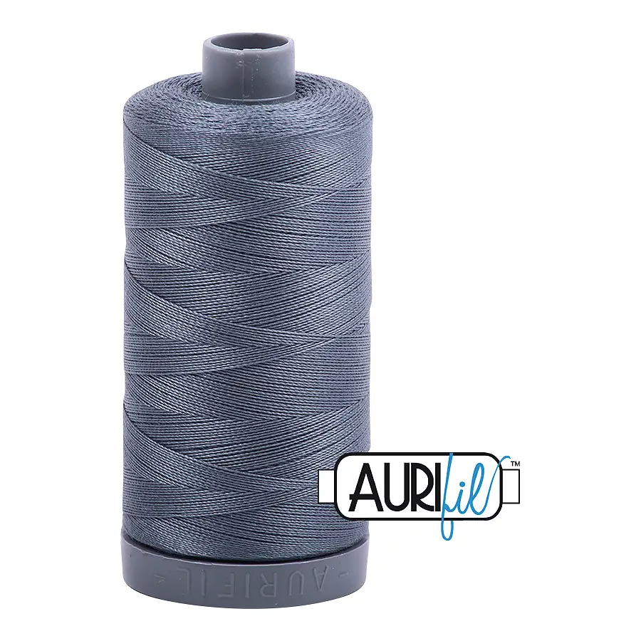 Aurifil Mako 28wt Cotton 750 m 820 yd. spool - 1246 Dark Grey Aurifil Mako 28wt Cotton 750 m 820 yd. spool - 1246 Dark Grey