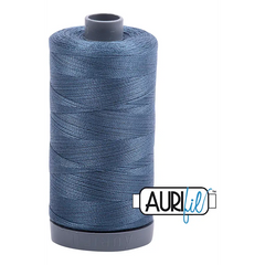 Aurifil Mako 28wt Cotton 750 m 820 yd. spool - 1310 Medium Blue Grey Aurifil Mako 28wt Cotton 750 m 820 yd. spool - 1310 Medium Blue Grey