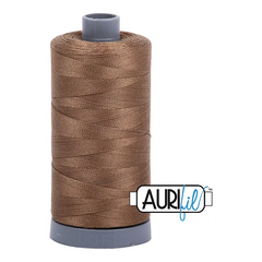 Aurifil Mako 28wt Cotton 750 m 820 yd. spool - 1318 Dark Sandstone Aurifil Mako 28wt Cotton 750 m 820 yd. spool - 1318 Dark Sandstone