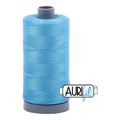 Aurifil Mako 28wt Cotton 750 m 820 yd. spool - 1320 Bright Teal Aurifil Mako 28wt Cotton 750 m 820 yd. spool - 1320 Bright Teal