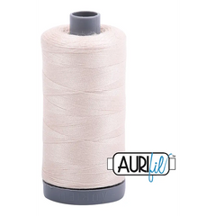 Aurifil Mako 28wt Cotton 750 m 820 yd. spool - 2000 Light Sand Aurifil Mako 28wt Cotton 750 m 820 yd. spool - 2000 Light Sand