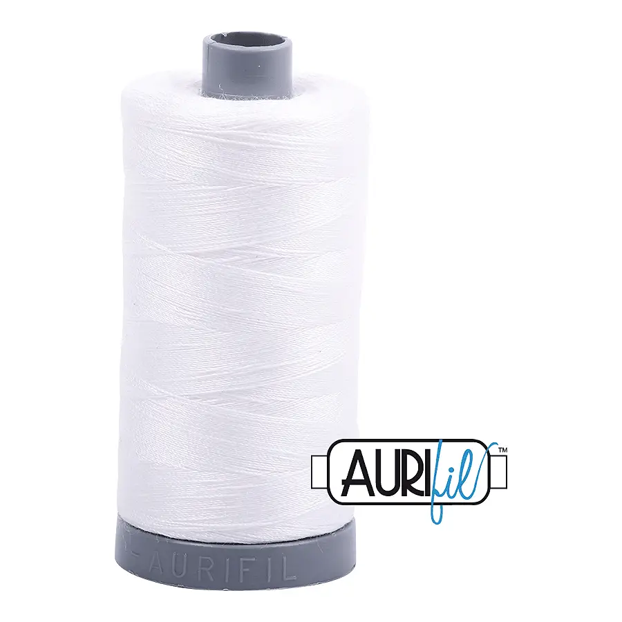 Aurifil Mako 28wt Cotton 750 m 820 yd. spool - 2021 Natural White Aurifil Mako 28wt Cotton 750 m 820 yd. spool - 2021 Natural White
