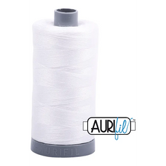 Aurifil Mako 28wt Cotton 750 m 820 yd. spool - 2021 Natural White Aurifil Mako 28wt Cotton 750 m 820 yd. spool - 2021 Natural White