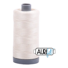 Aurifil Mako 28wt Cotton 750 m 820 yd. spool - 2026 Chalk Aurifil Mako 28wt Cotton 750 m 820 yd. spool - 2026 Chalk