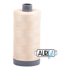 Aurifil Mako 28wt Cotton 750 m 820 yd. spool - 2123 Butter Aurifil Mako 28wt Cotton 750 m 820 yd. spool - 2123 Butter