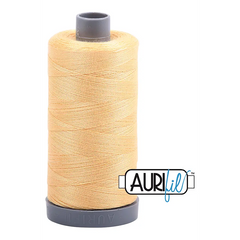 Aurifil Mako 28wt Cotton 750 m 820 yd. spool - 2130 Medium Butter Aurifil Mako 28wt Cotton 750 m 820 yd. spool - 2130 Medium Butter