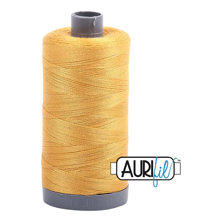 Aurifil Mako 28wt Cotton 750 m 820 yd. spool - 2132 Tarnished Gold Aurifil Mako 28wt Cotton 750 m 820 yd. spool - 2132 Tarnished Gold