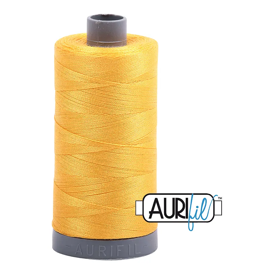 Aurifil Mako 28wt Cotton 750 m 820 yd. spool - 2135 Yellow Aurifil Mako 28wt Cotton 750 m 820 yd. spool - 2135 Yellow