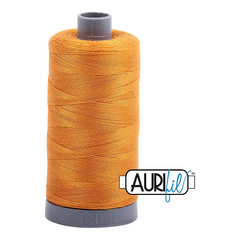 Aurifil Mako 28wt Cotton 750 m 820 yd. spool - 2140 Orange Mustard Aurifil Mako 28wt Cotton 750 m 820 yd. spool - 2140 Orange Mustard