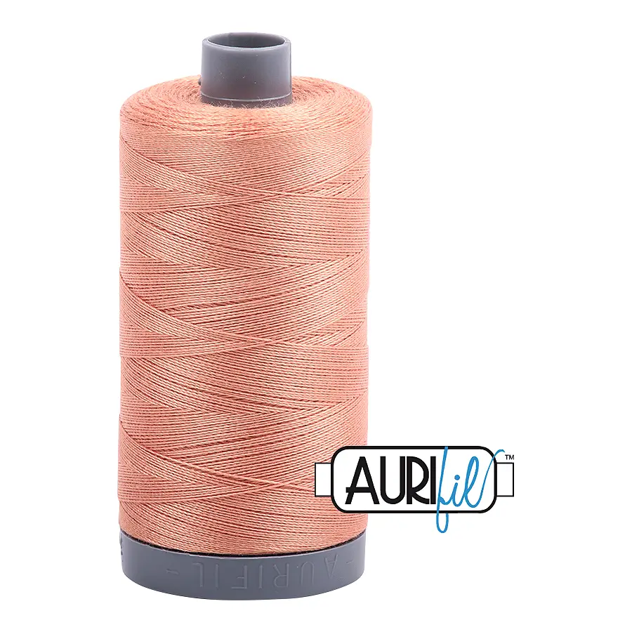 Aurifil Mako 28wt Cotton 750 m 820 yd. spool - 2215 Peach Aurifil Mako 28wt Cotton 750 m 820 yd. spool - 2215 Peach