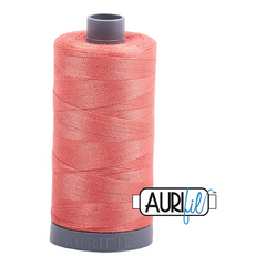 Aurifil Mako 28wt Cotton 750 m 820 yd. spool - 2225 Salmon Aurifil Mako 28wt Cotton 750 m 820 yd. spool - 2225 Salmon