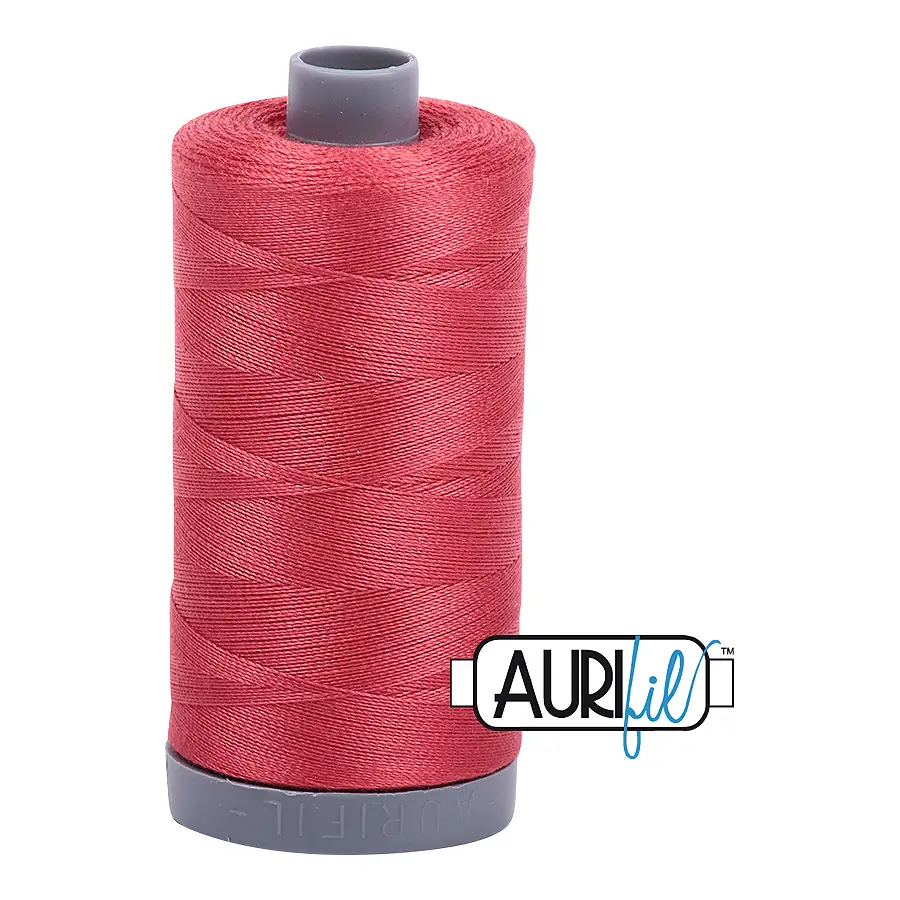Aurifil Mako 28wt Cotton 750 m 820 yd. spool - 2230 Red Peony Aurifil Mako 28wt Cotton 750 m 820 yd. spool - 2230 Red Peony
