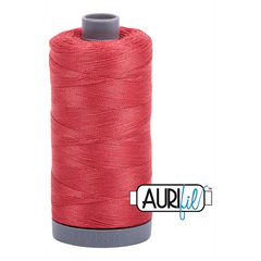 Aurifil Mako 28wt Cotton 750 m 820 yd. spool - 2255 Dark Red Orange Aurifil Mako 28wt Cotton 750 m 820 yd. spool - 2255 Dark Red Orange