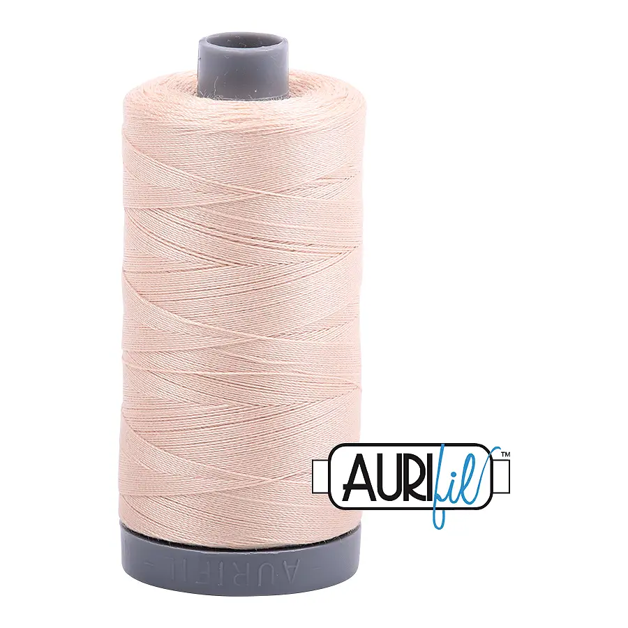 Aurifil Mako 28wt Cotton 750 m 820 yd. spool - 2315 Shell Aurifil Mako 28wt Cotton 750 m 820 yd. spool - 2315 Shell