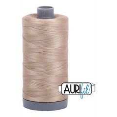 Aurifil Mako 28wt Cotton 750 m 820 yd. spool - 2325 Linen Aurifil Mako 28wt Cotton 750 m 820 yd. spool - 2325 Linen