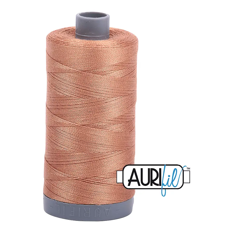 Aurifil Mako 28wt Cotton 750 m 820 yd. spool - 2330 Light Chestnut Aurifil Mako 28wt Cotton 750 m 820 yd. spool - 2330 Light Chestnut